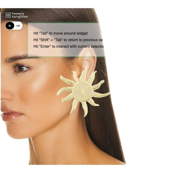 NWT Rowen Rose Gold Sunburst Earrings - Picture 11 of 12